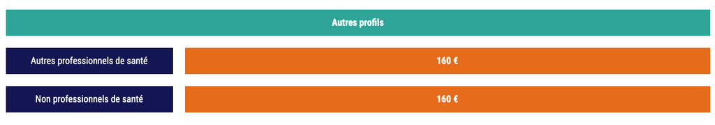 Tarif autres